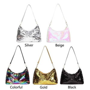 Sequin Women Underarm Bags Small Top-Handle Bags Ladies Party Handbags