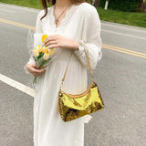 Sequin Women Underarm Bags Small Top-Handle Bags Ladies Party Handbags