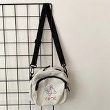 Youth Canvas Messenger Bag Shoulder Bag Student Crossbody Bags