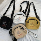 Youth Canvas Messenger Bag Shoulder Bag Student Crossbody Bags