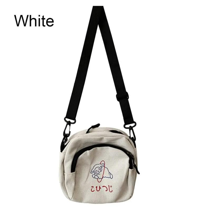 Youth Canvas Messenger Bag Shoulder Bag Student Crossbody Bags