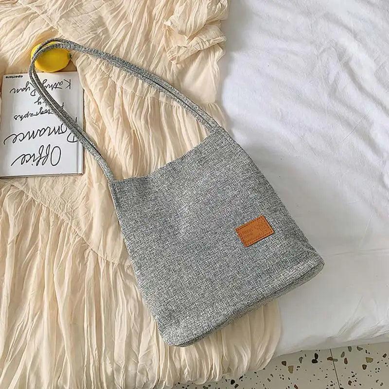 Women Beach Bag Large Capacity Flax Shoulder Tote Casual Shopping Travel