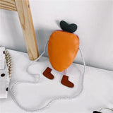 Carrot Crossbody Bag Mini Purse for Kids