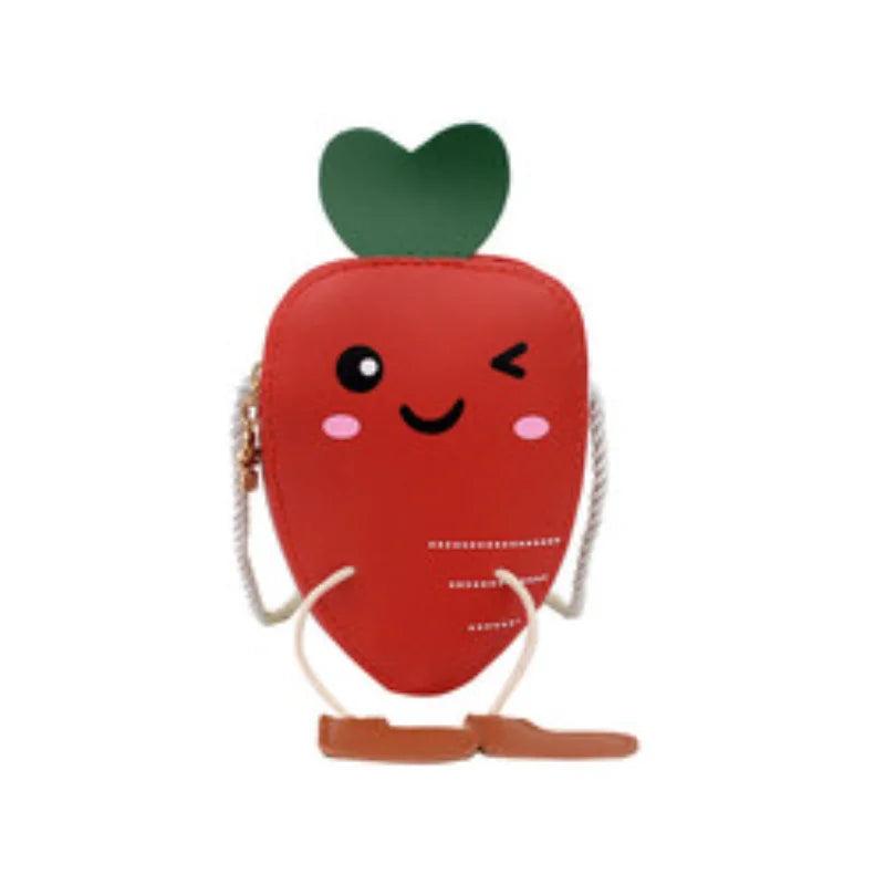 Carrot Crossbody Bag Mini Purse for Kids
