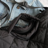 Quilted Top-handle Bag Cotton Messenger Large Capacity