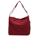 Quilted Top-handle Bag Cotton Messenger Large Capacity