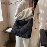 Quilted Messenger Bag Cotton Shoulder Messenger Bag Large Capacity