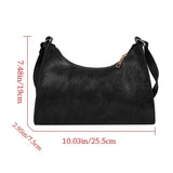 Vintage Shoulder Underarm Bag PU Leather Female Daily Casual Handbag
