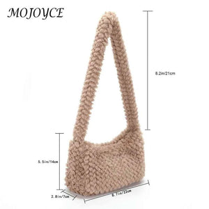 Solid Women Shoulder Underarm Handbags Casual Zipper Top-handle Bags