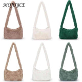 Solid Women Shoulder Underarm Handbags Casual Zipper Top-handle Bags