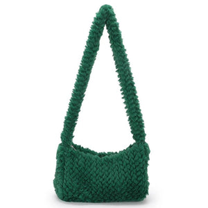Solid Women Shoulder Underarm Handbags Casual Zipper Top-handle Bags
