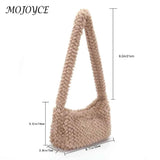 Plush Hobos Totes Women Shoulder Handbags