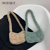 Plush Hobos Totes Women Shoulder Handbags
