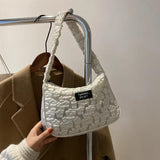Retro Girls Print Small Handbag Autumn Underarm Bag