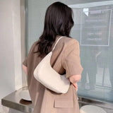 Nylon Casual Dumpling Women Handbag Lightweight Solid Underarm Bags Multicolor