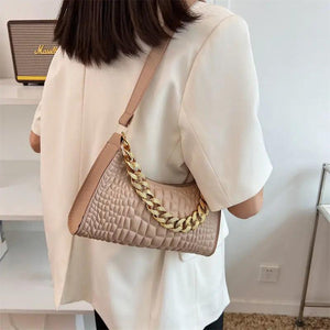 Chain PU Leather bags Women Shoulder Bags Purses Handbag Clutch Bags