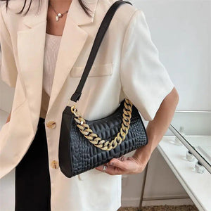Chain PU Leather bags Women Shoulder Bags Purses Handbag Clutch Bags