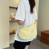 Canvas Shoulder Bag Zipper Handbags Large Capacity Crossbody Bags