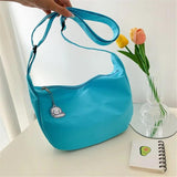 Canvas Shoulder Bag Zipper Handbags Large Capacity Crossbody Bags