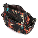 Floral Large Capacity Nylon Shoulder Bag