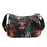 Floral Large Capacity Nylon Shoulder Bag