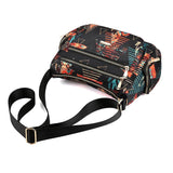 Floral Large Capacity Nylon Shoulder Bag