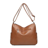 PU Leather Hobos Large Capacity Tote Handbag for Women