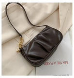 Retro Leather Chain Shoulder Bag Women's Totes