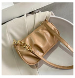Retro Leather Chain Shoulder Bag Women's Totes