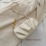 Retro Leather Chain Shoulder Bag Women's Totes
