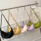 French Female Texture Single Shoulder Armpit Dumpling Bag