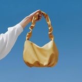 Women's PU Leather Shoulder Bag Textured Shopping Handbag