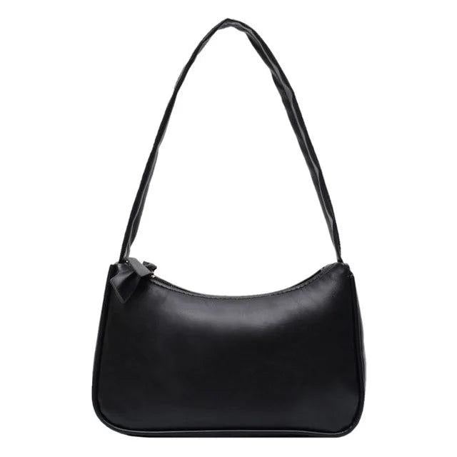 Retro Solid Totes Bags Leather Shoulder Underarm Bag