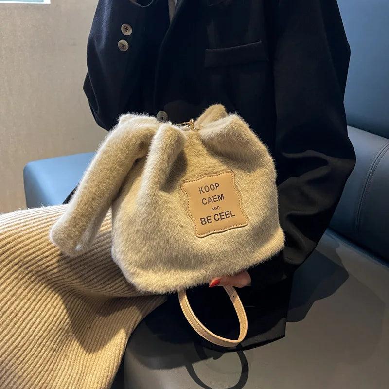 Faux Fur Women's Crossbody Handbag
