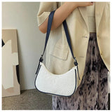 Canvas Underarm Shoulder Bag for Women Casual Tote Purse Handbag