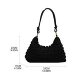 Pleated Cloud Bag Large Capacity Tote Underarm Shoulder Bag