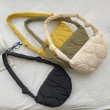 Shoulder Bag Autumn Winter Ladies Handbags Solid Rhombic Lattice