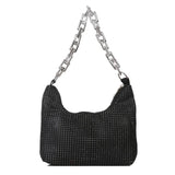 Delicate Chain Underarm Bag Shoulder Bag Diamonds Handbag Evening Clutch Bag