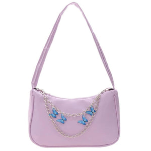 Women Shoulder Bags Butterfly Chain Underarm Bags Ladies Small Hobos