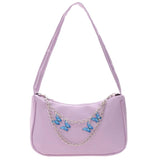 Women Shoulder Bags Butterfly Chain Underarm Bags Ladies Small Hobos