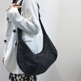 Waterproof Nylon Shoulder Bag for Women Casual Crossbody Purse Female Handbag