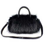 Lady Girl Faux Rabbit Fur Handbag Shoulder Messenger Bag Tote