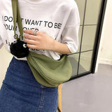 Leisure Sports Underarm Bag Female Crossbody Nylon Canvas Bag
