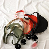 Leisure Sports Underarm Bag Female Crossbody Nylon Canvas Bag