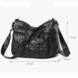 Vintage Handbag for Women Soft PU Leather Shoulder Bag Large Capacity