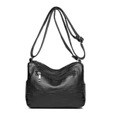 Vintage Handbag for Women Soft PU Leather Shoulder Bag Large Capacity