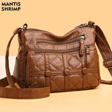 Vintage Handbag for Women Soft PU Leather Shoulder Bag Large Capacity