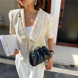 One-Shoulder Messenger Handbag Women's Casual Cloud Bag