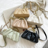 One-Shoulder Messenger Handbag Women's Casual Cloud Bag