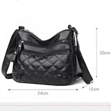 Women Shoulder Bags PU Leather Handbags Vintage Classic All Match Messenger Bags